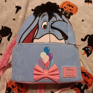 Loungefly Disney Winnie the Pooh Eeyore Peeking Corduroy Mini Backpack